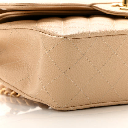 Chanel Caviar Quilted Small Double Flap Beige 9 of 13