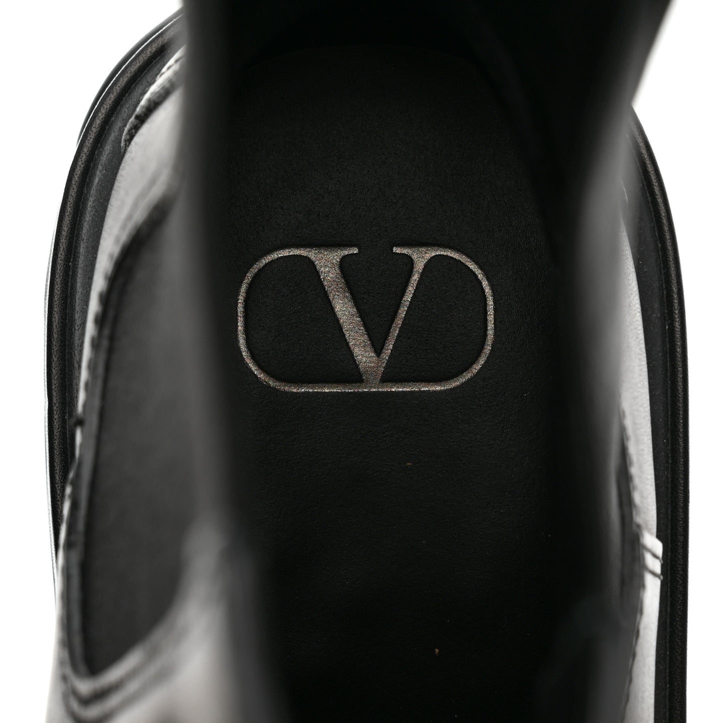 Calfskin VLOGO Uniqueform Chelsea 55/85mm Flatform Ankle Boots 40 Black