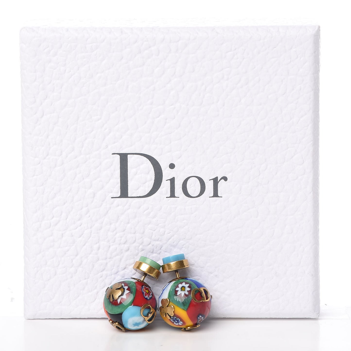 Printed Mise En Dior Tribal Earrings Multicolor