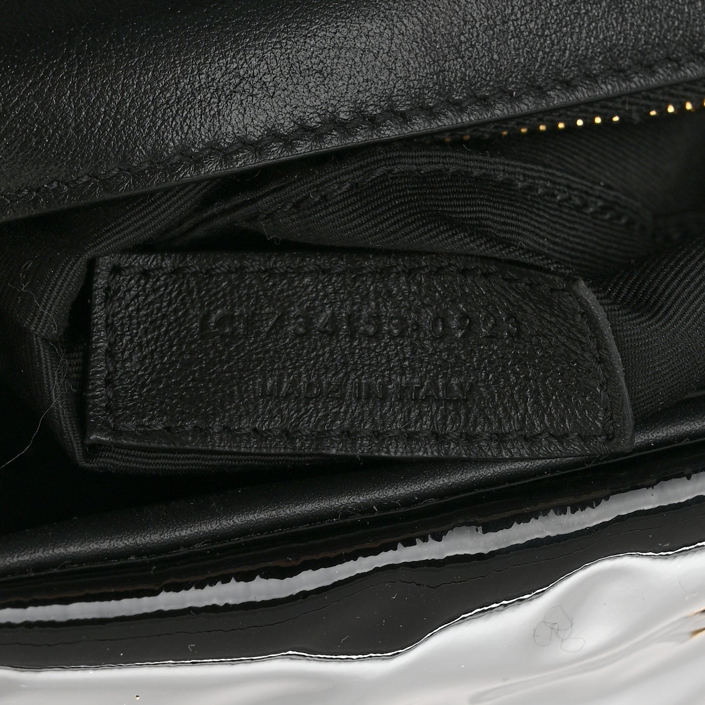 Patent Calfskin Calypso Black