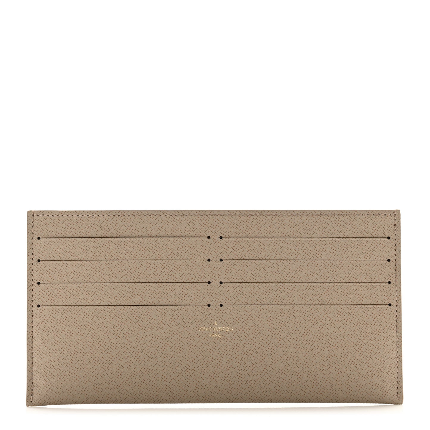 Calfskin Felicie Chain Wallet Card Holder Insert Tourterelle