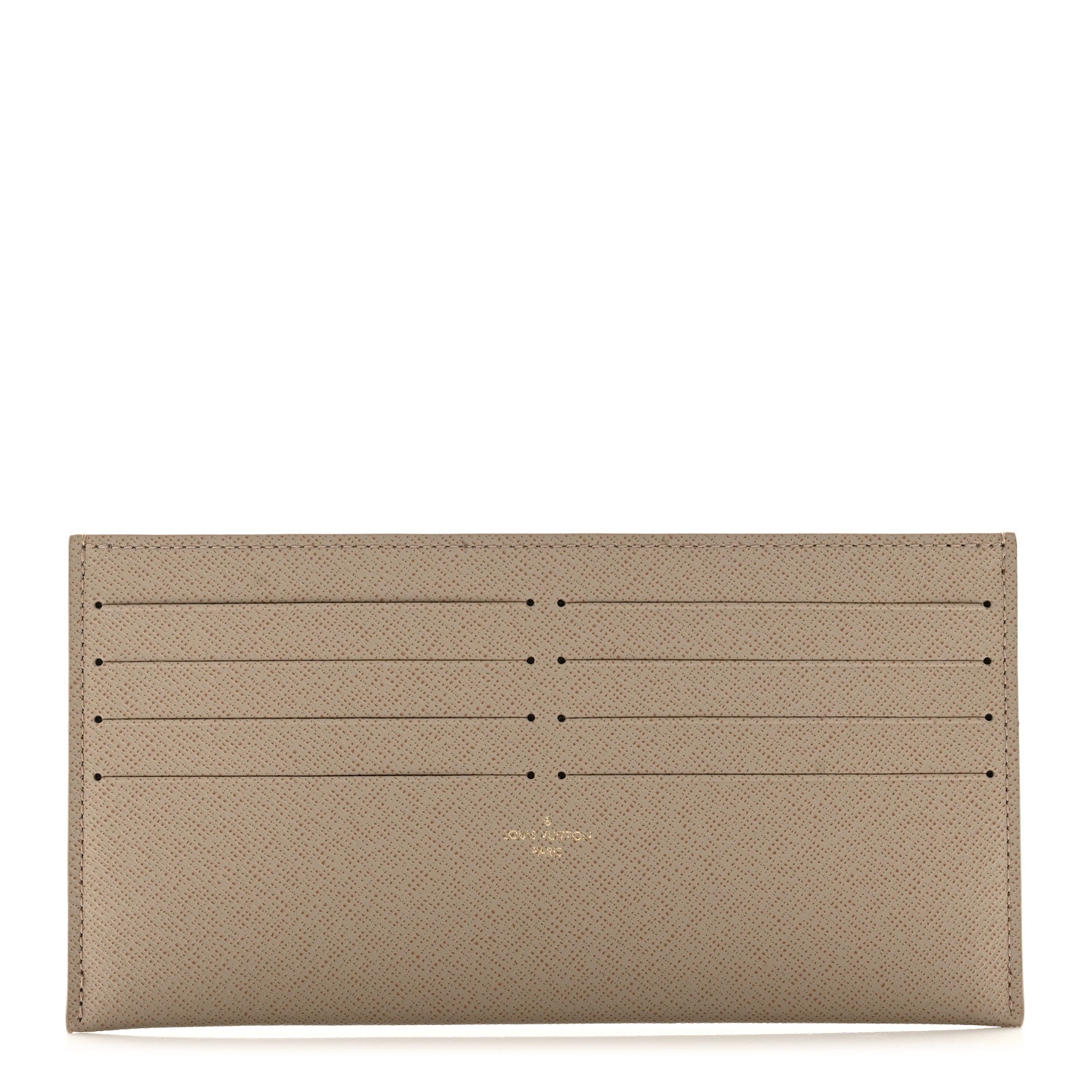 Louis Vuitton Calfskin Felicie Chain Wallet Card Holder Insert Tourterelle 1 of 6