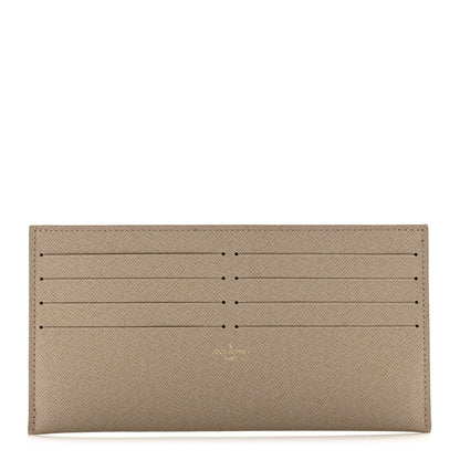 Louis Vuitton Calfskin Felicie Chain Wallet Card Holder Insert Tourterelle 1 of 6