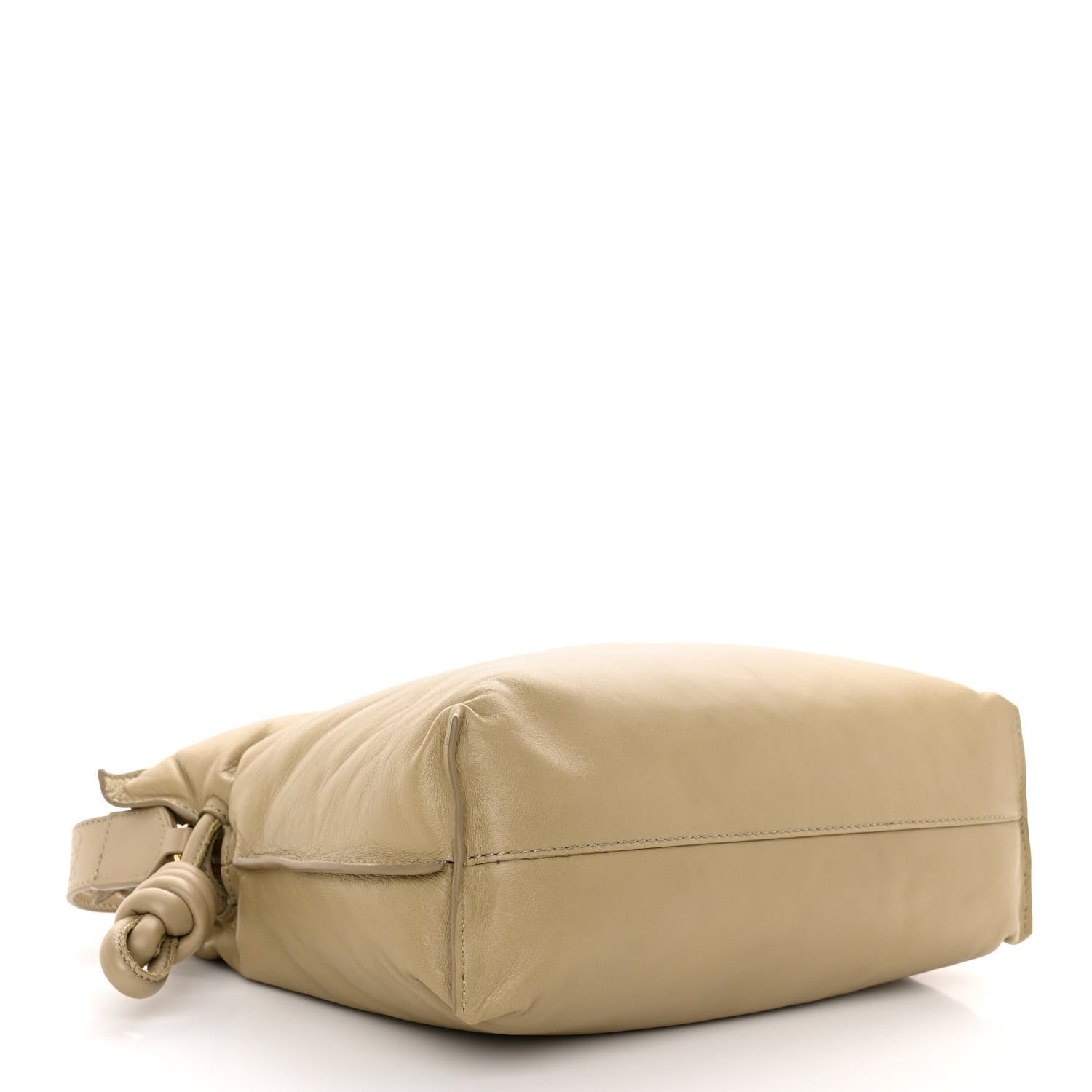 Loewe Shiny Nappa Lambskin Puffer Flamenco Knot Clutch Clay Green 4 of 9