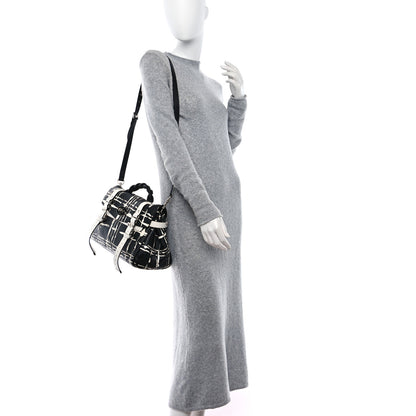 Mulberry Polished Buffalo Check Printed Medium Alexa Black White 2 of 8