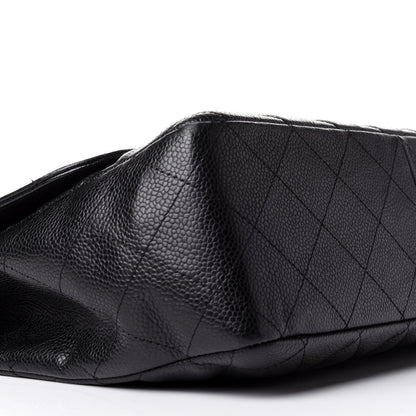Chanel Caviar Quilted Jumbo Single Flap Black 9 of 10