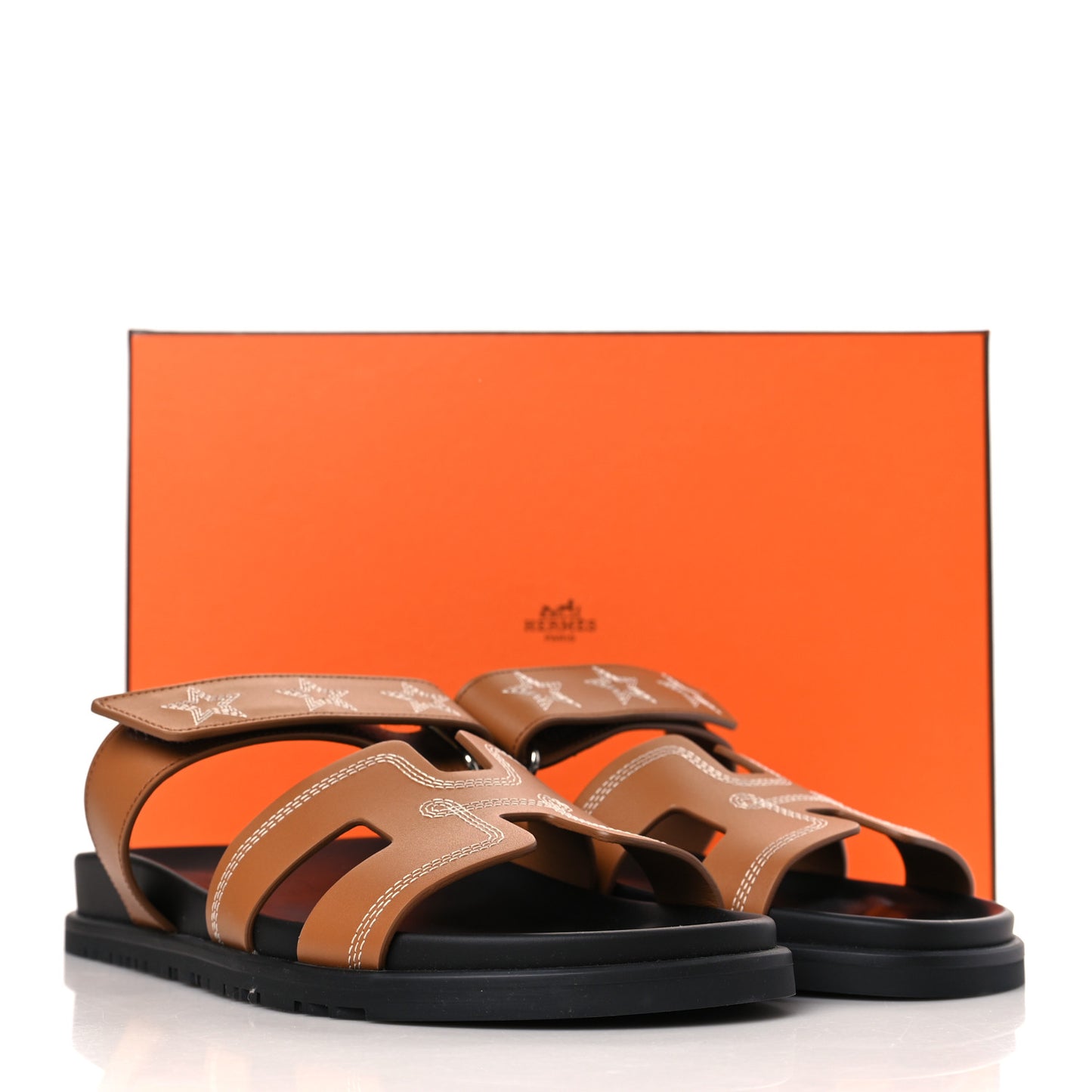 Calfskin Womens Embroidered Chypre Sandals 41 Naturel