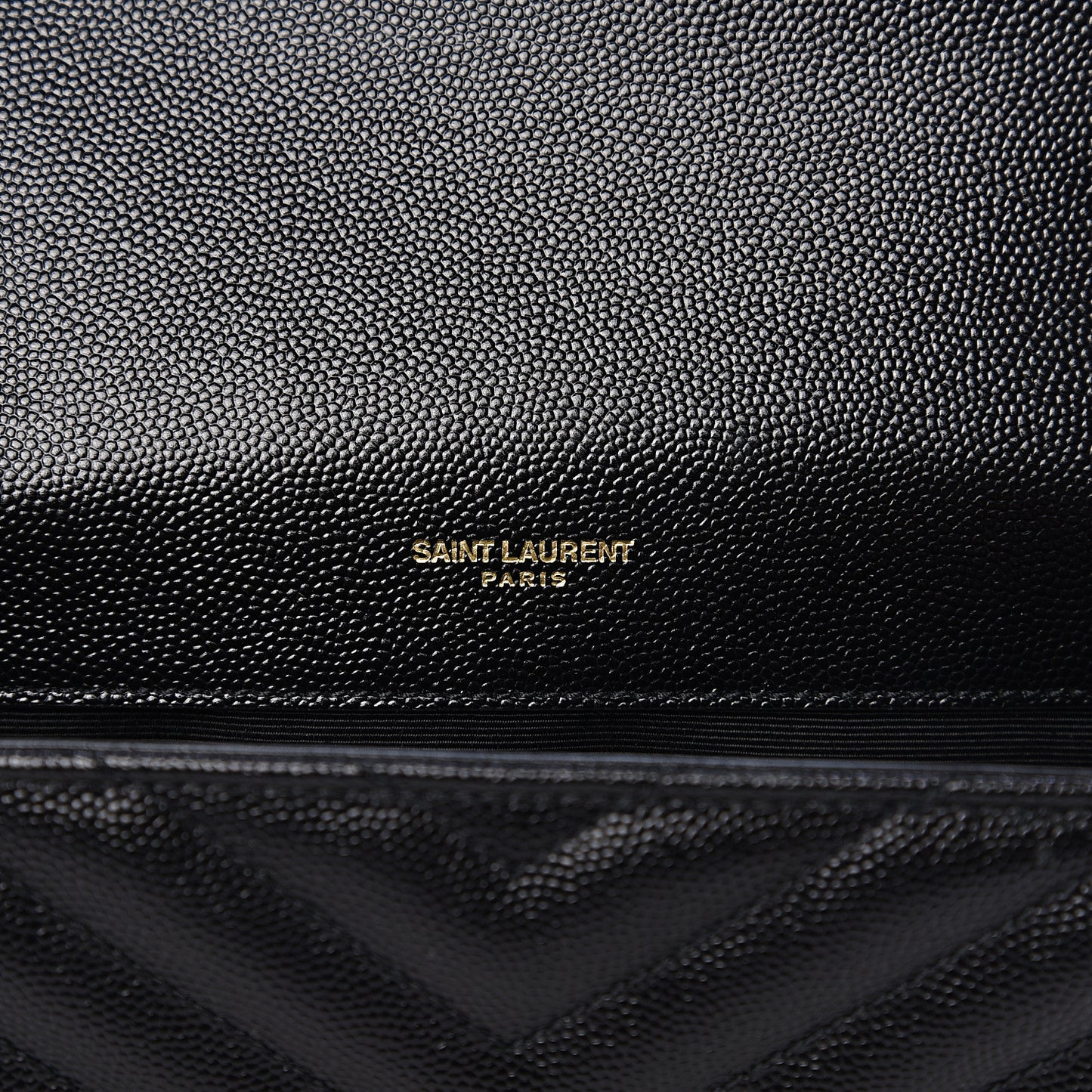 Grain De Poudre Matelasse Chevron Medium Monogram Satchel Black