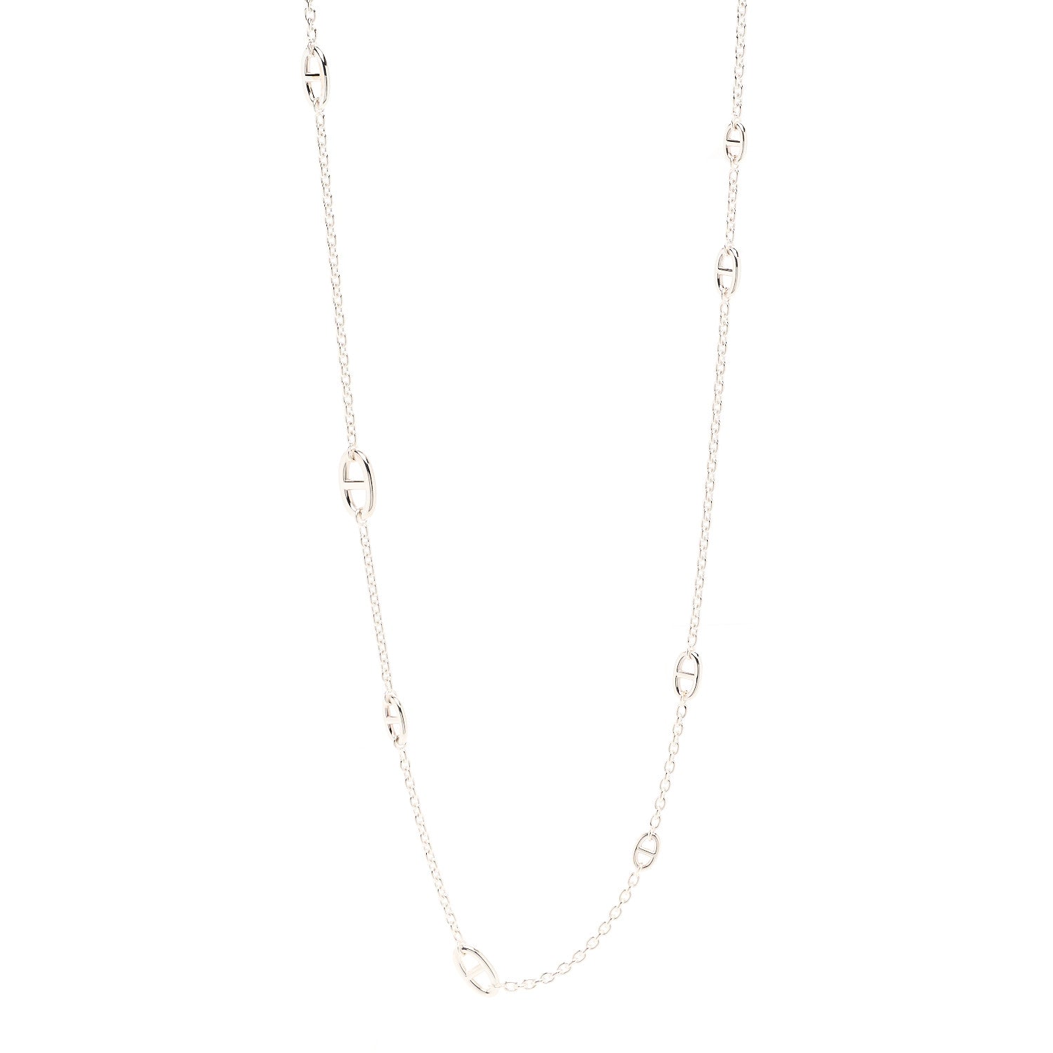 Hermes Sterling Silver Farandole Necklace 120 1 of 6