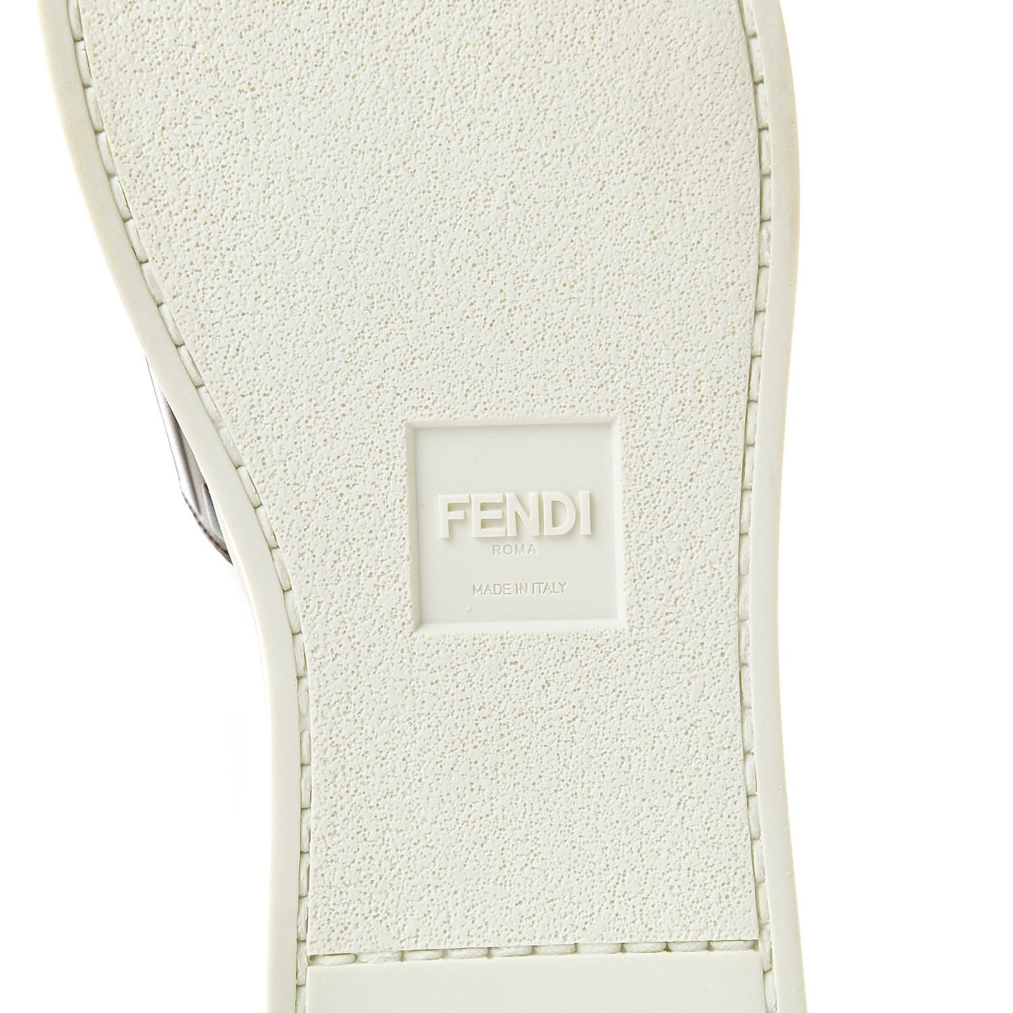 Vitello FF Embossed Womens Slip On Sneakers 40 Ultra White Maya Black