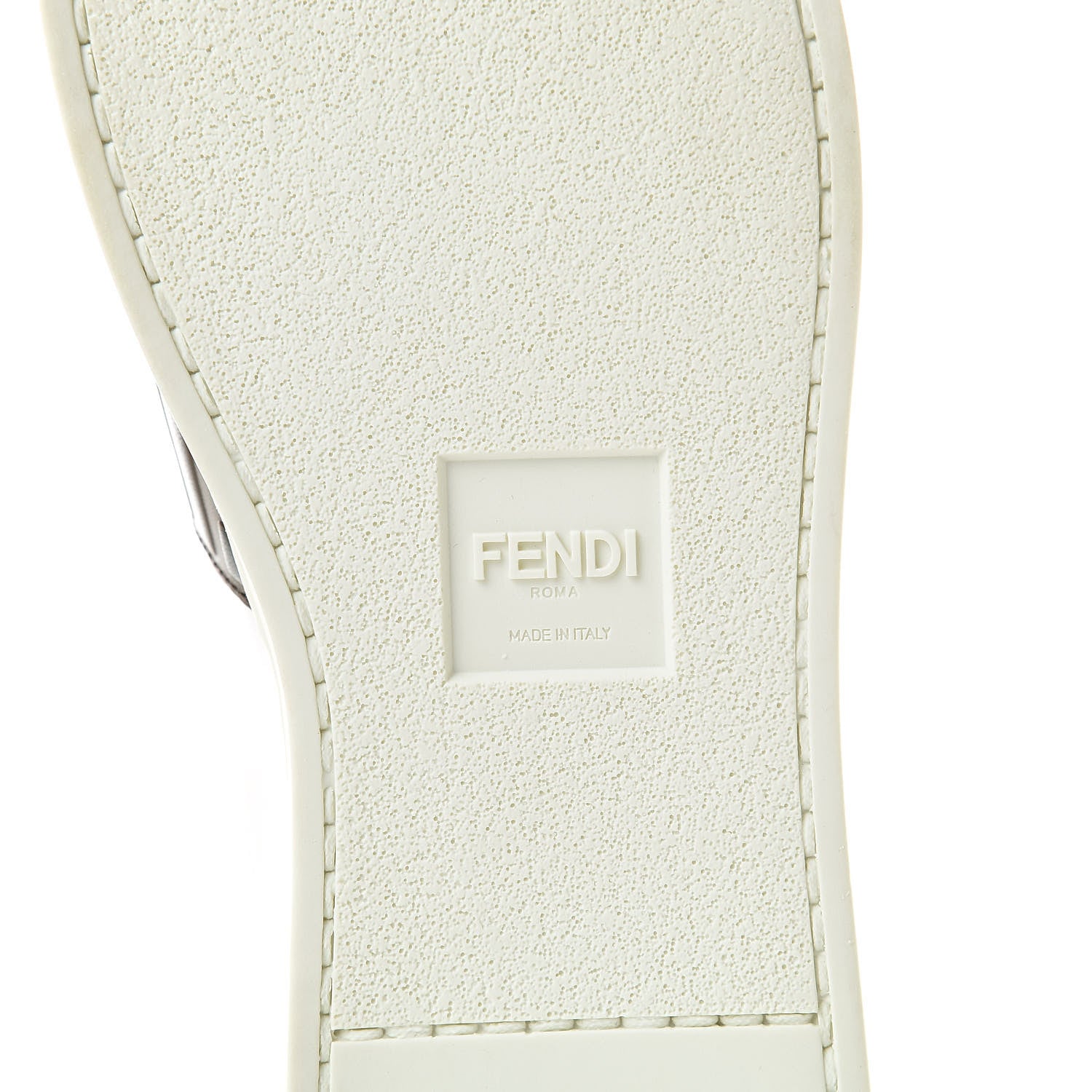 Fendi Vitello FF Embossed Womens Slip On Sneakers 40 Ultra White Maya Black 6 of 8