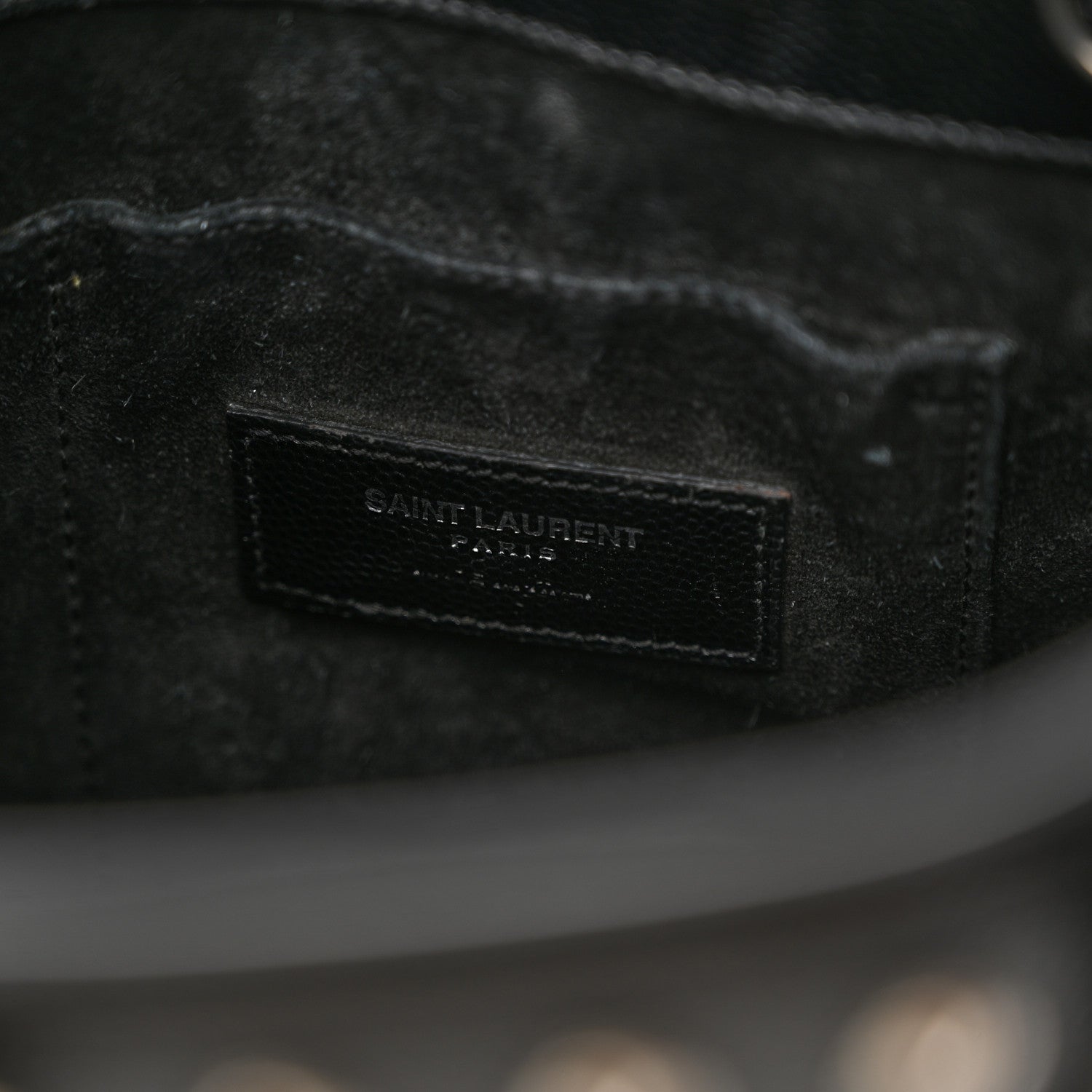 Saint Laurent SAINT LAURENT Calfskin Studded Nano Sac De Jour Black 6 of 18