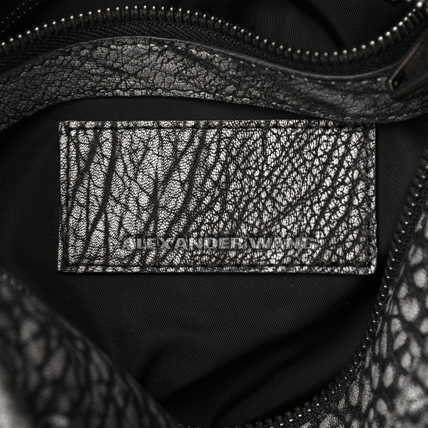 Alexander Wang Pebbled Lambskin Rocco Silver Hardware 7 of 8