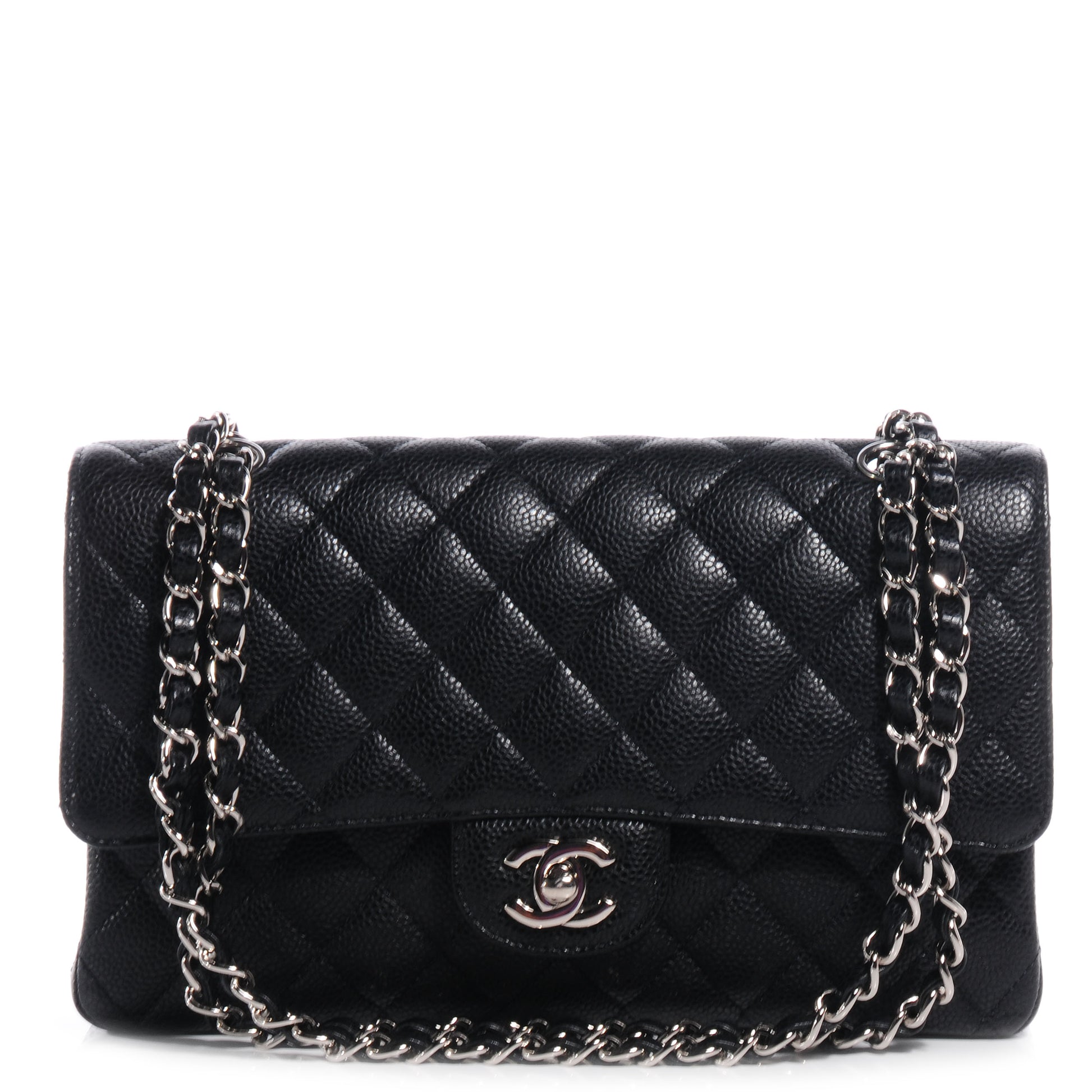 Chanel Caviar Quilted Medium Double Flap Black 1 of 8