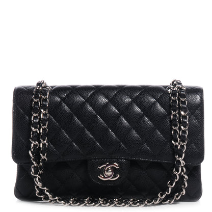 Chanel Caviar Quilted Medium Double Flap Black 1 of 8