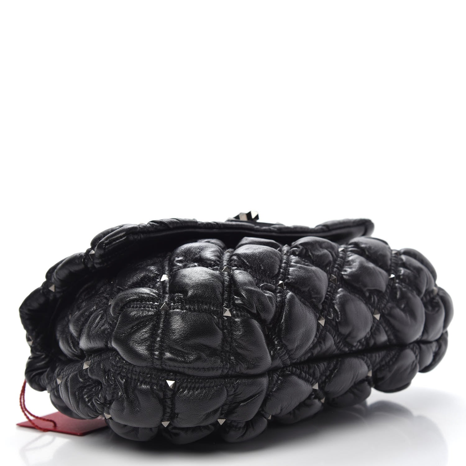Valentino Garavani Nappa Medium Spikeme Shoulder Bag Black 5 of 9