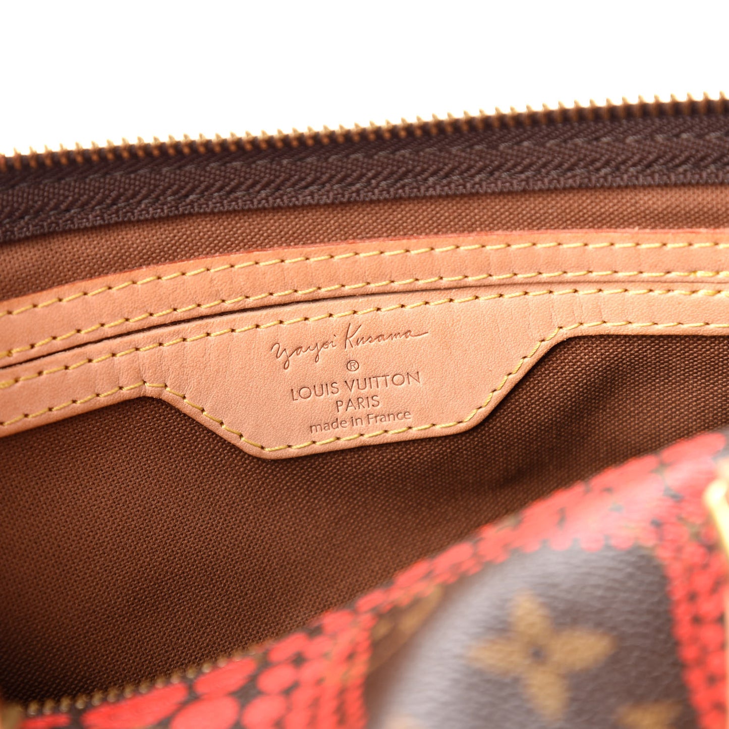 Monogram Kusama Town Speedy 30 Red