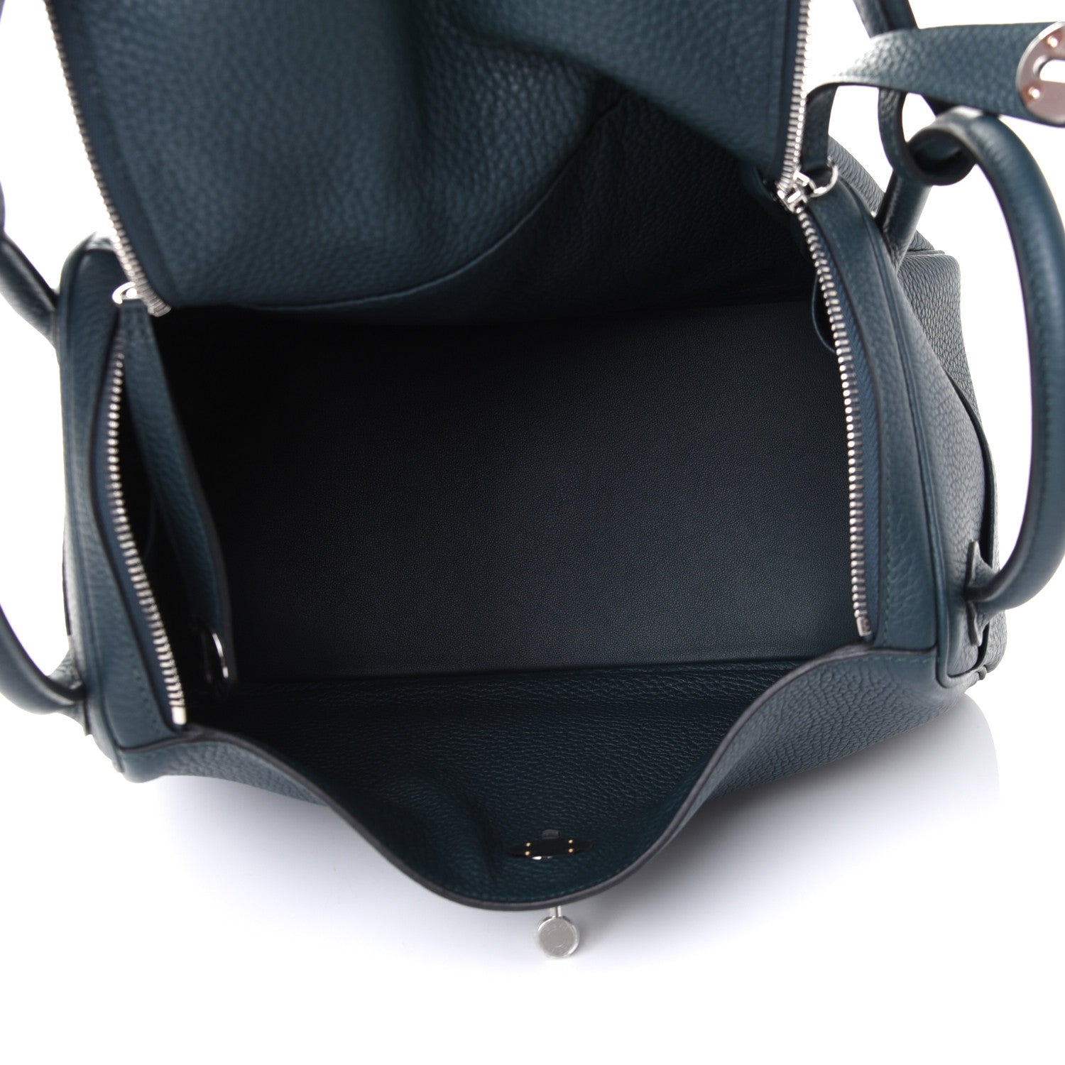 Hermes Taurillon Clemence Lindy 30 Vert Cypress 8 of 8