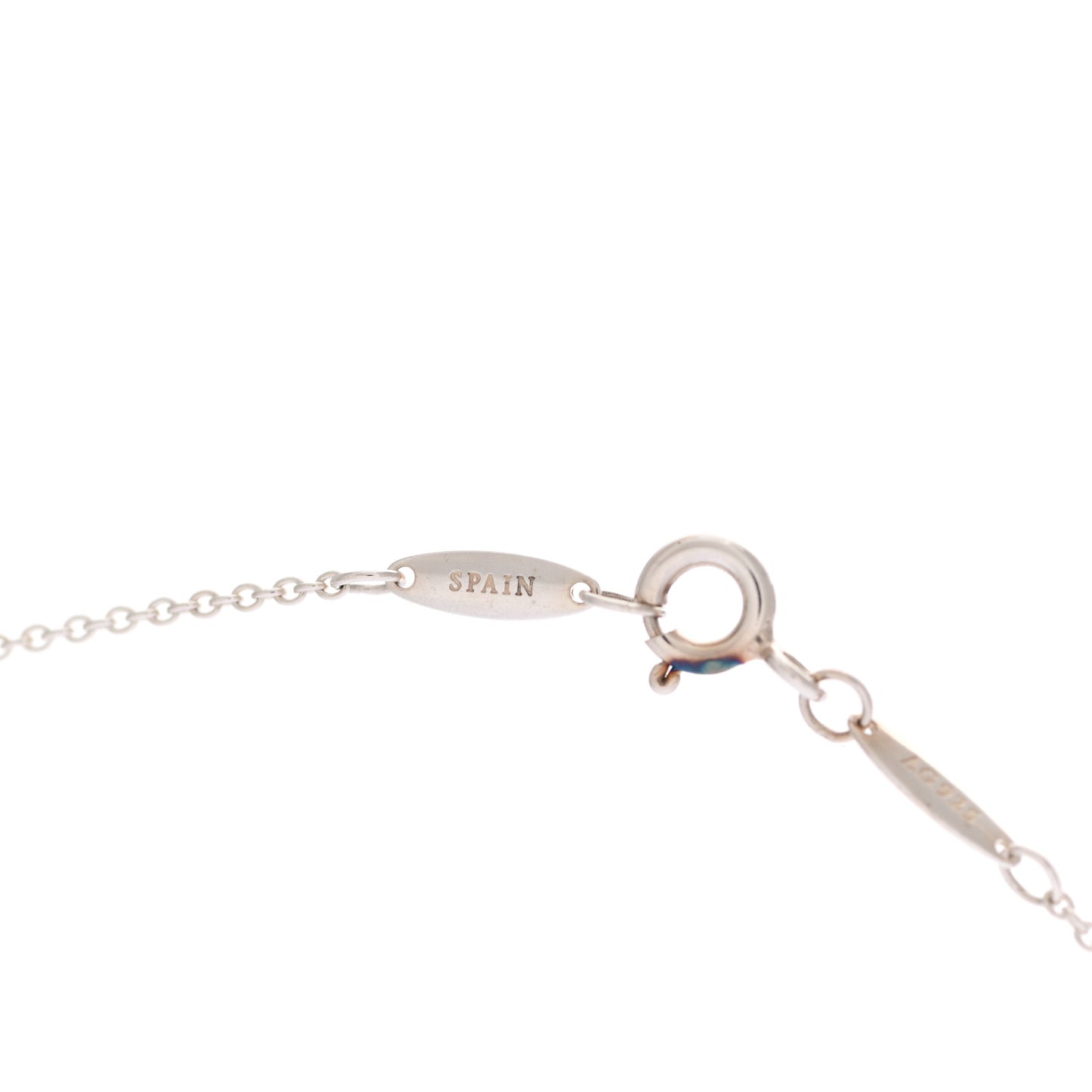 Sterling Silver Diamond .05ct Elsa Peretti Diamonds by the Yard Pendant Necklace