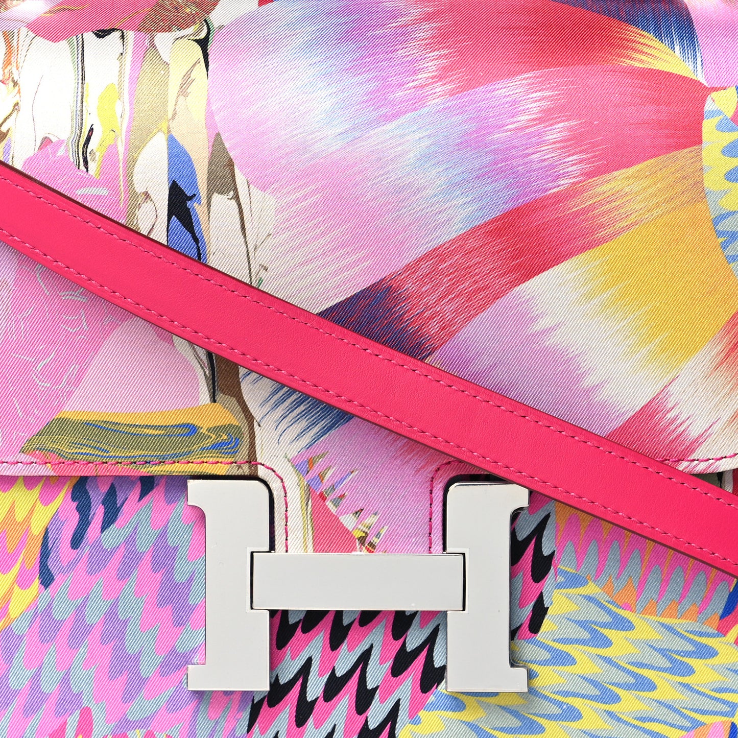 Swift Silk Marble Printed Constance 24 Rose Azalee Rose Mexico