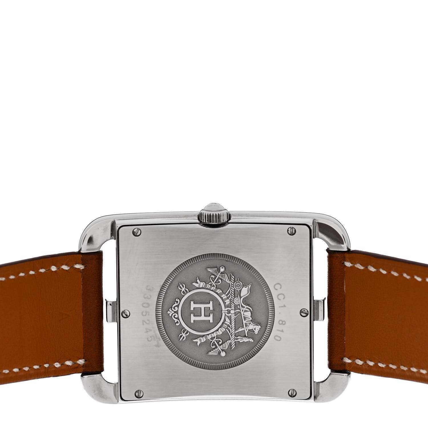 Hermes Stainless Steel Barenia 33mm Cape Cod Quartz Watch Fauve 4 of 6