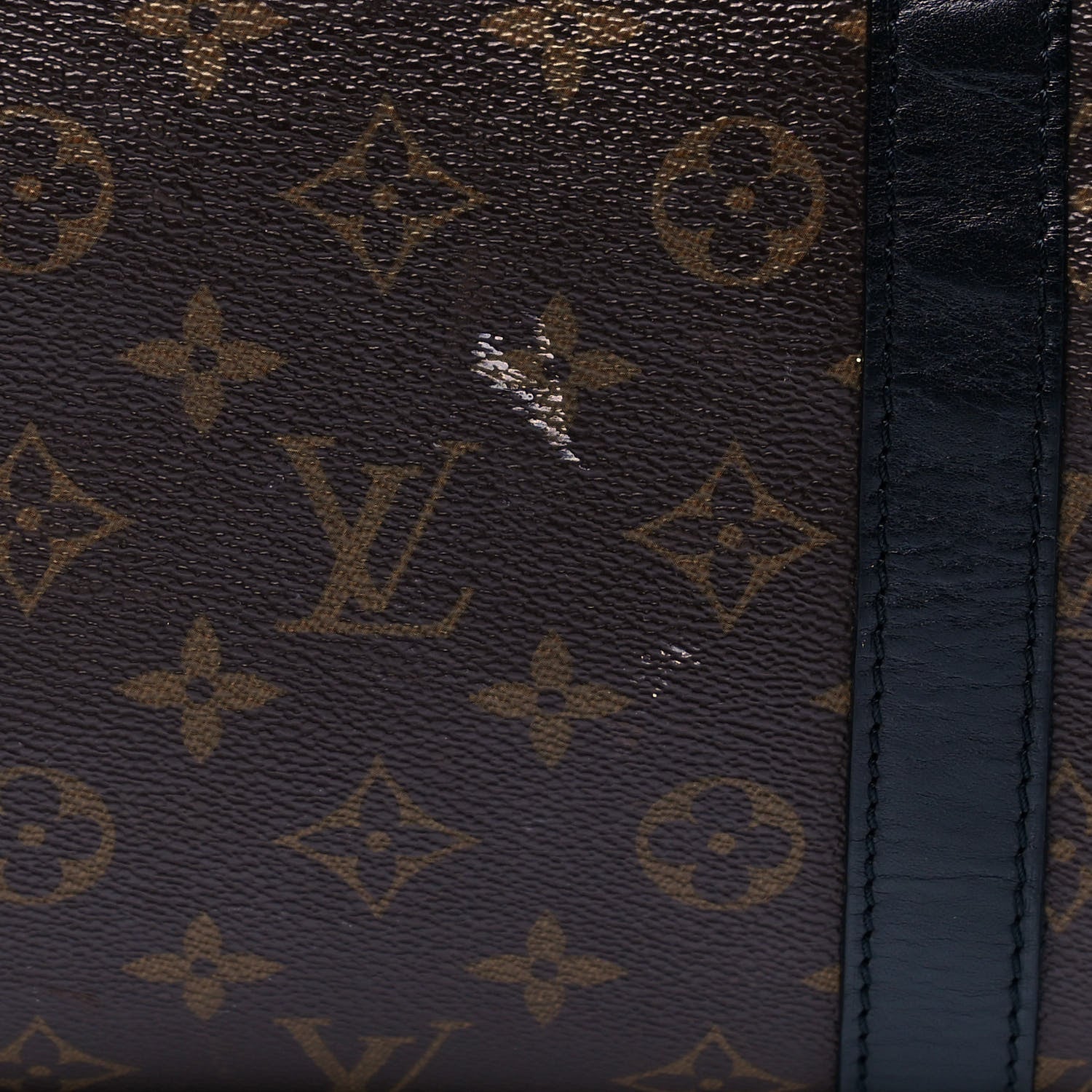 Louis Vuitton Monogram Macassar Keepall Bandouliere 55 10 of 11