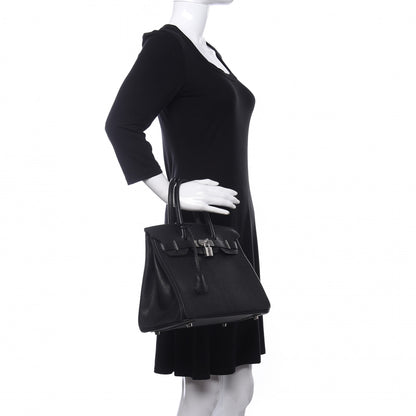 Hermes Chevre de Coromandel Birkin 30 Black 2 of 10