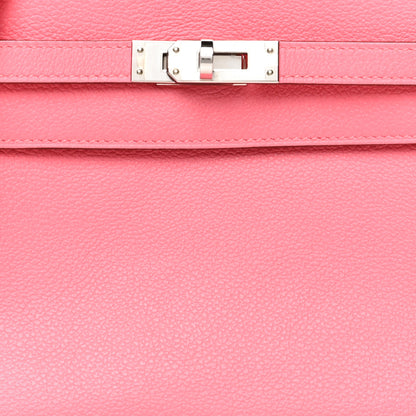 Hermes Evercolor Kelly Danse II Belt Bag Rose Azalee 8 of 12