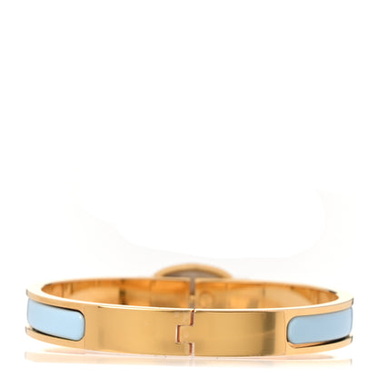 Hermes Enamel Mini Clic Chaine d'Ancre Bracelet PM Bleu Ciel 3 of 5