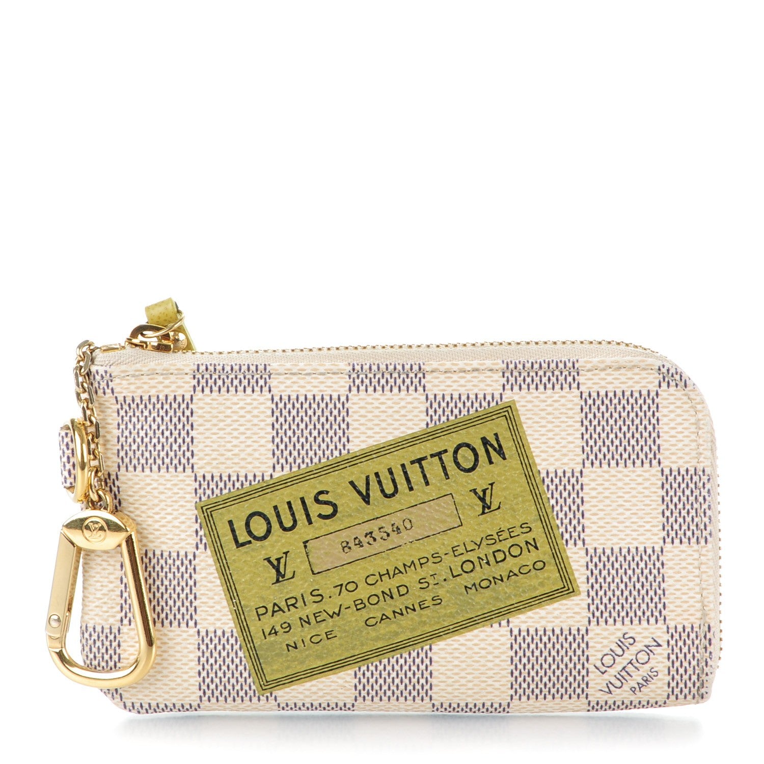 Louis Vuitton Damier Azur Complice Trunks and Bags Key Pouch 1 of 8