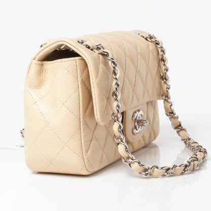 Chanel Caviar Quilted Mini Flap Beige Clair 4 of 11