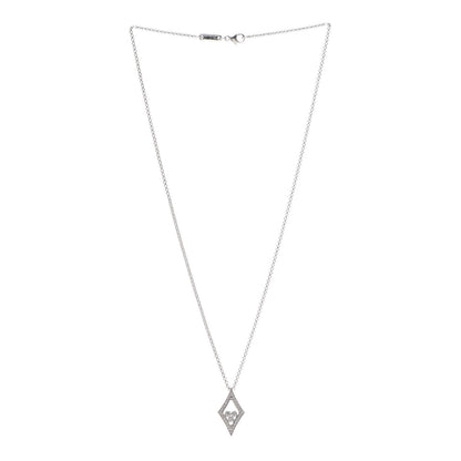 Chopard 18K White Gold Happy Diamonds 3 Floating Diamonds Pendant Necklace 3 of 6