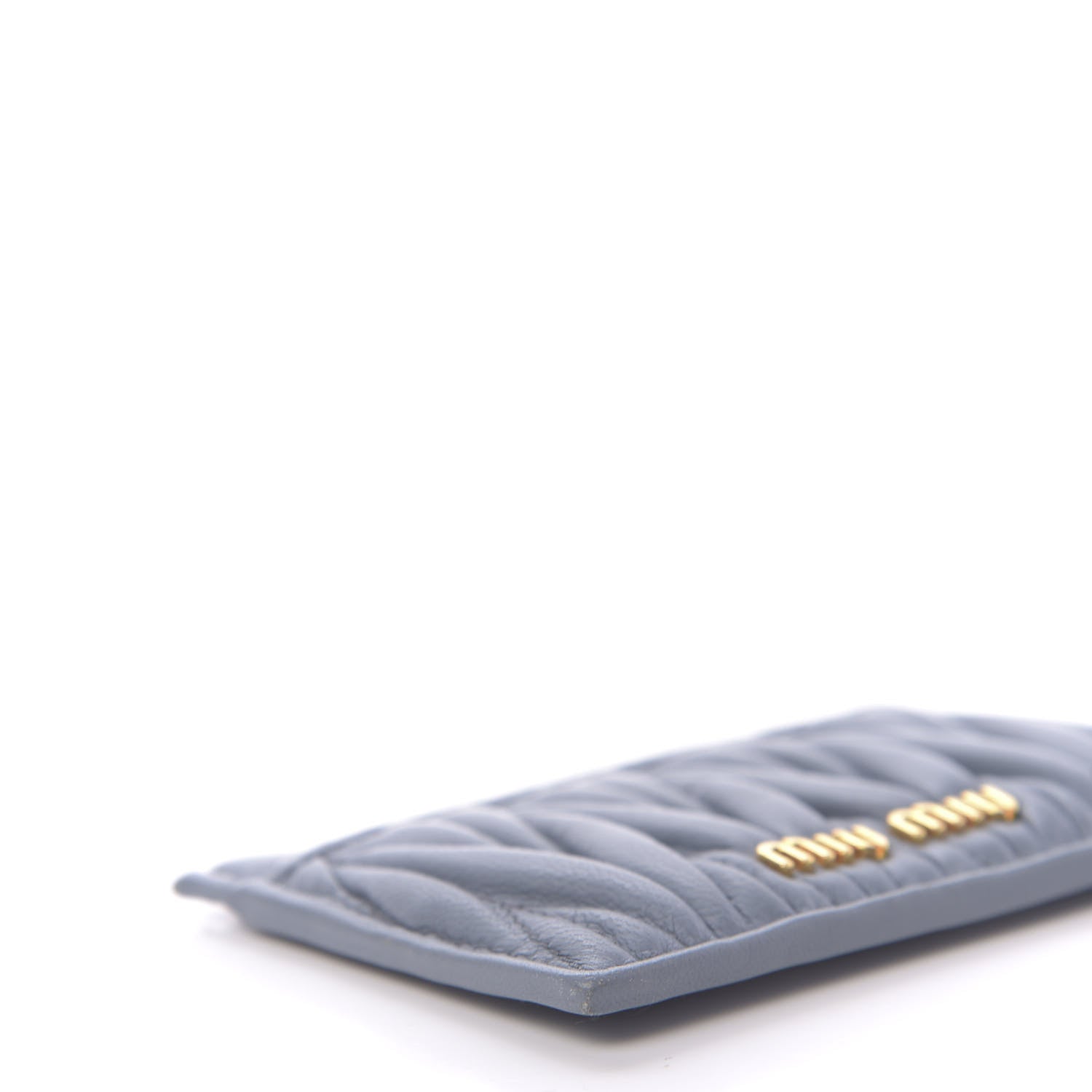 Miu Miu Nappa Matelasse Card Holder Pervinca 8 of 14