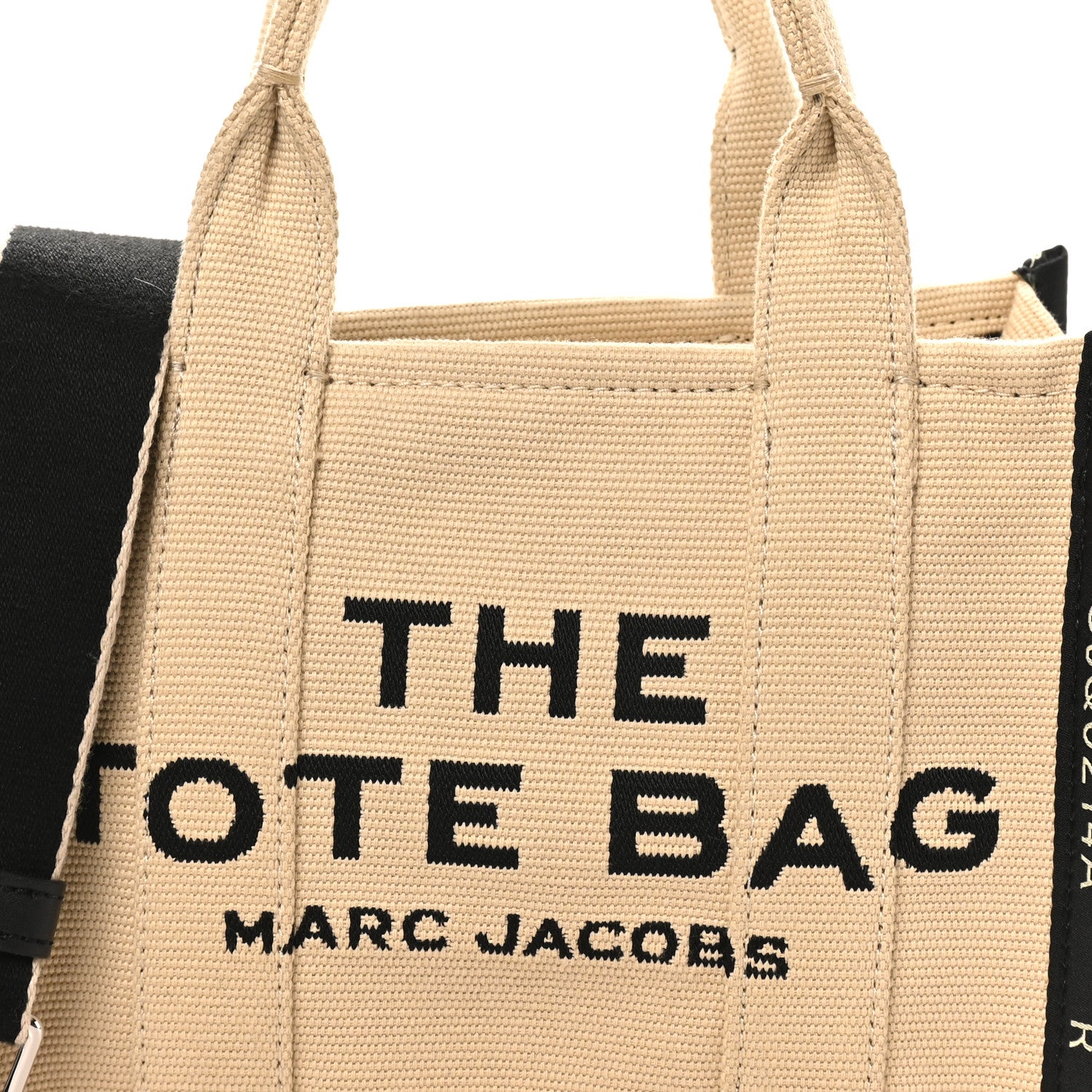 Marc Jacobs Jacquard Small The Traveler Tote Bag Warm Sand 1853124