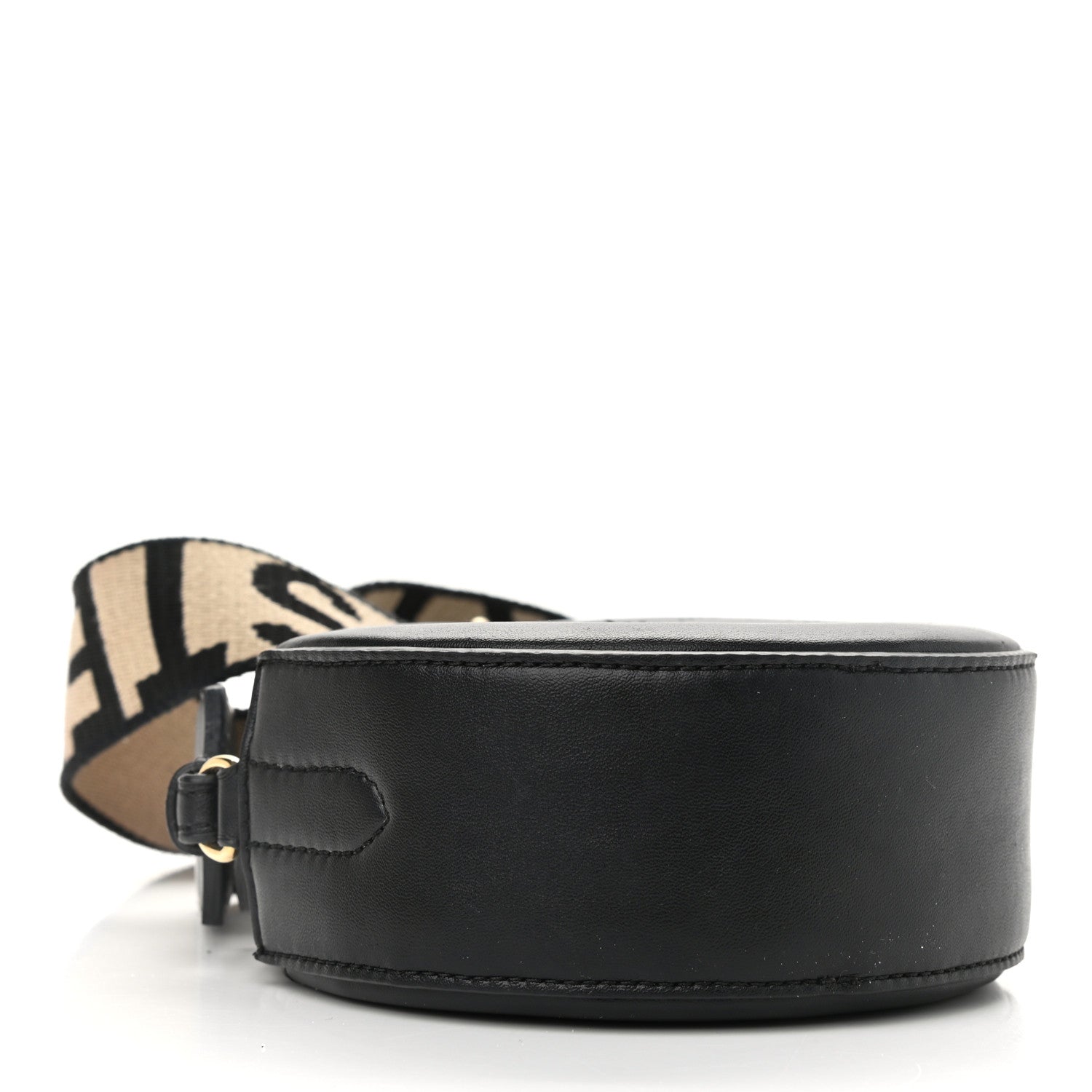 Stella McCartney Eco Alter Nappa Perforated Round Logo Crossbody Black 4 of 16