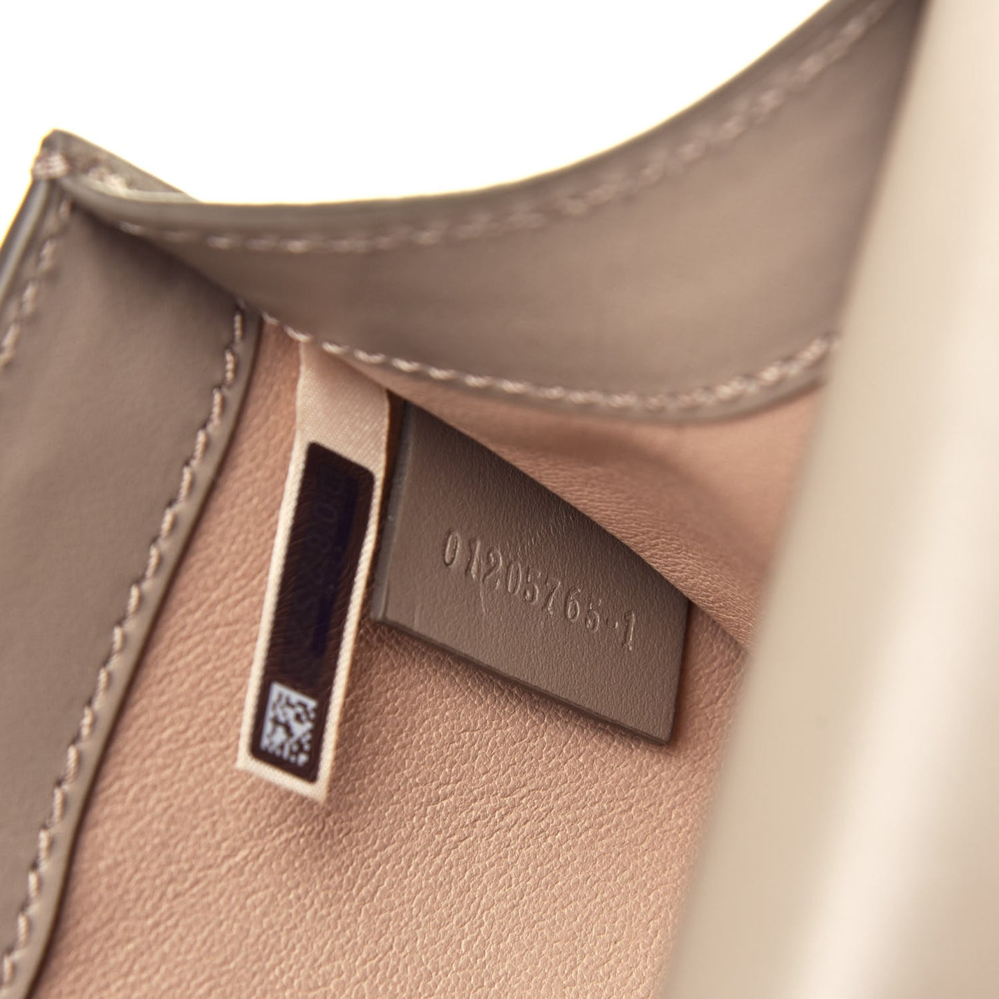 Shiny Goatskin Calfskin Mini Aby Chain Shoulder Bag Motty Grey