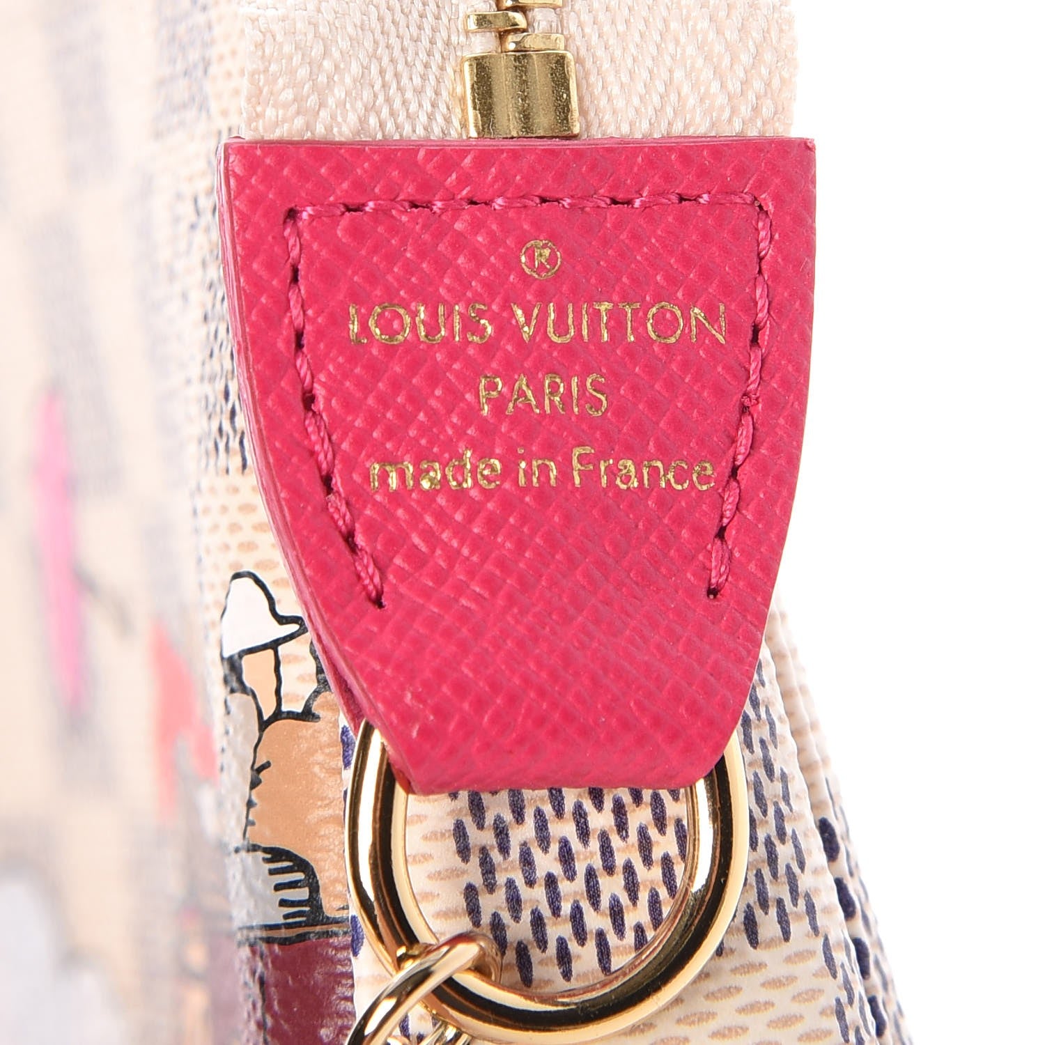 Louis Vuitton Damier Azur 2015 Christmas Animation Mini Pochette Accessories 5 of 7