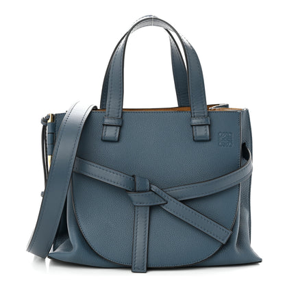 Loewe Calfskin Small Gate Tote Steel Blue 1 of 9