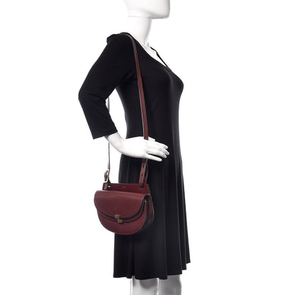 Chloe Calfskin Mini Georgia Crossbody Bag Bordeaux 2 of 13