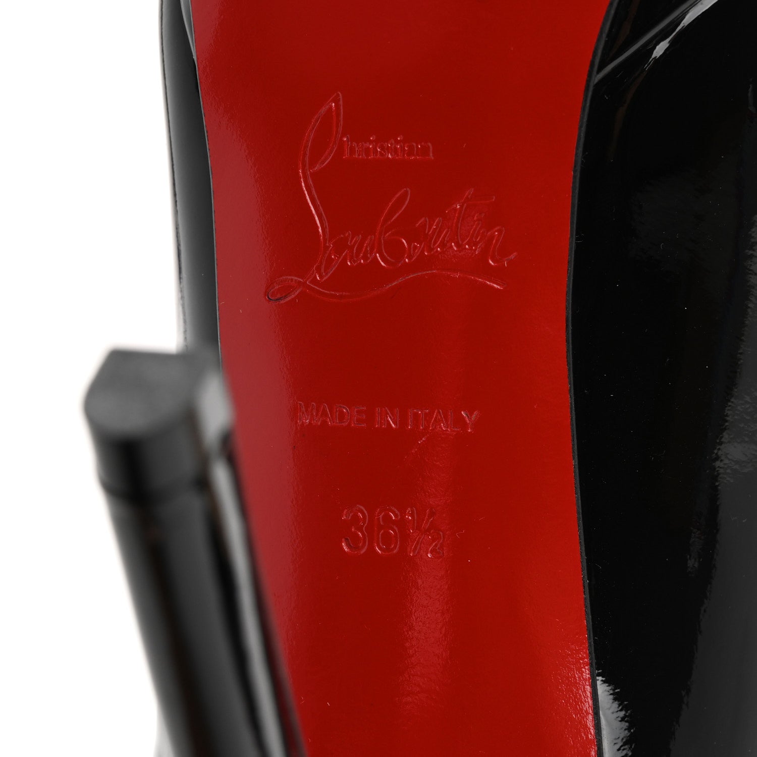 Christian Louboutin Patent Pigalle Plato 100 Pumps 36.5 Black 8 of 8