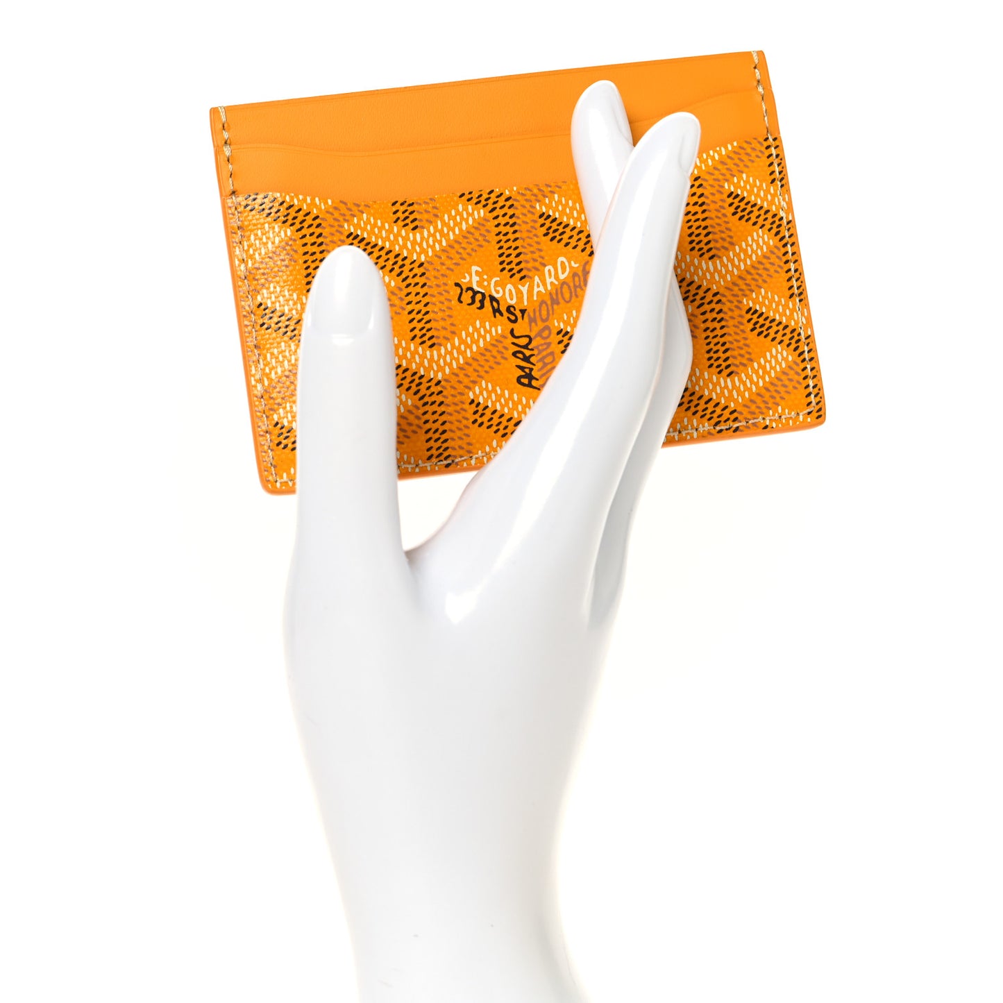 Goyardine Saint Sulpice Card Holder Yellow