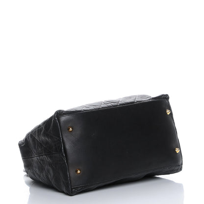 Christian Dior Lambskin Cannage Large Soft Lady Dior Shopping Tote Black 4 of 8