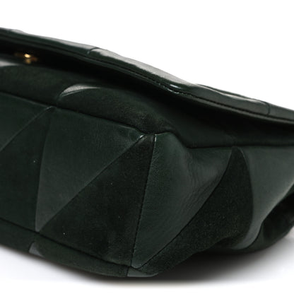 Saint Laurent Lambskin Suede Patchwork Monogram Medium Jamie Vert Fonce 10 of 10