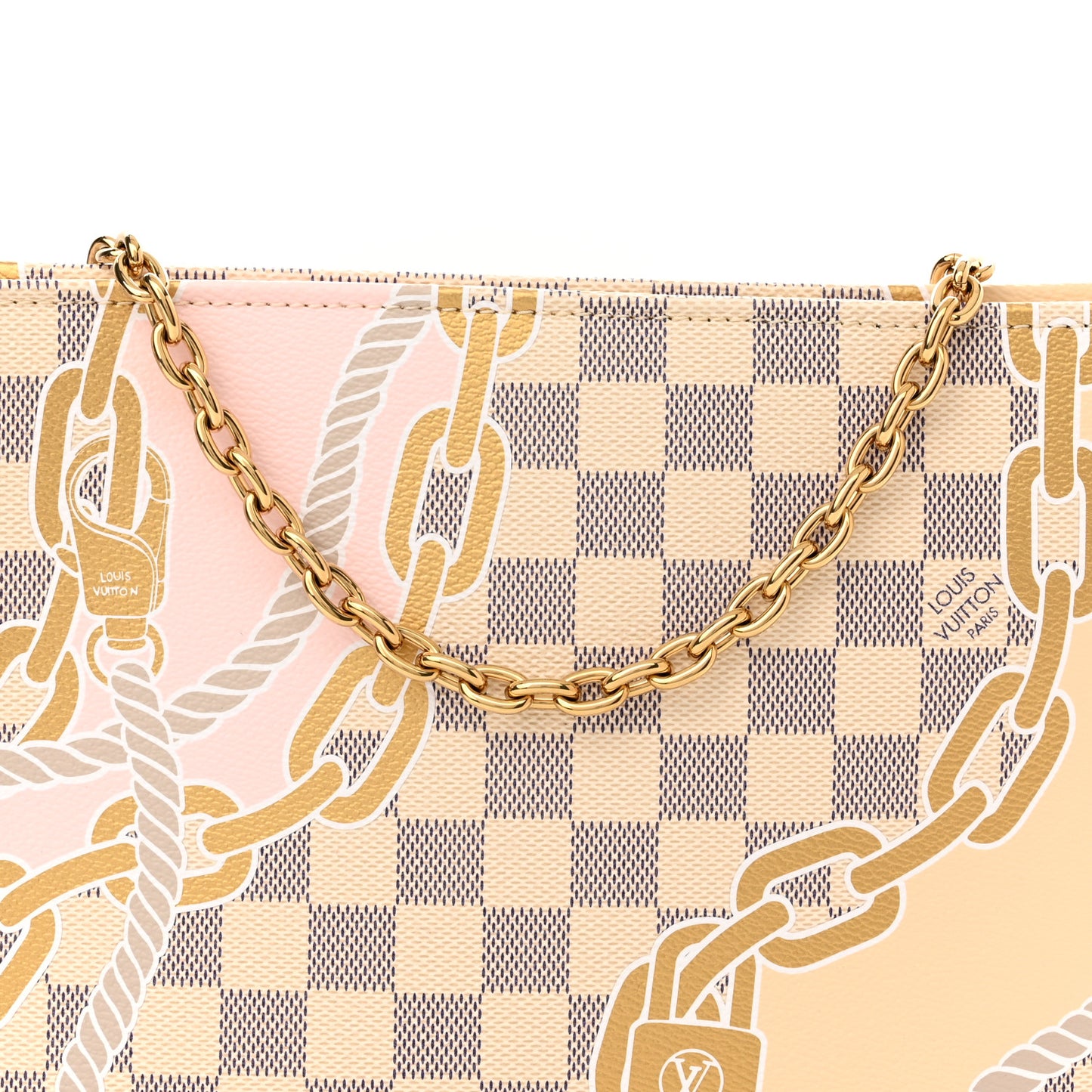 Damier Azur Nautical Toiletry Pouch On Chain