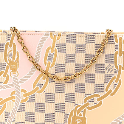 Louis Vuitton Damier Azur Nautical Toiletry Pouch On Chain 7 of 9