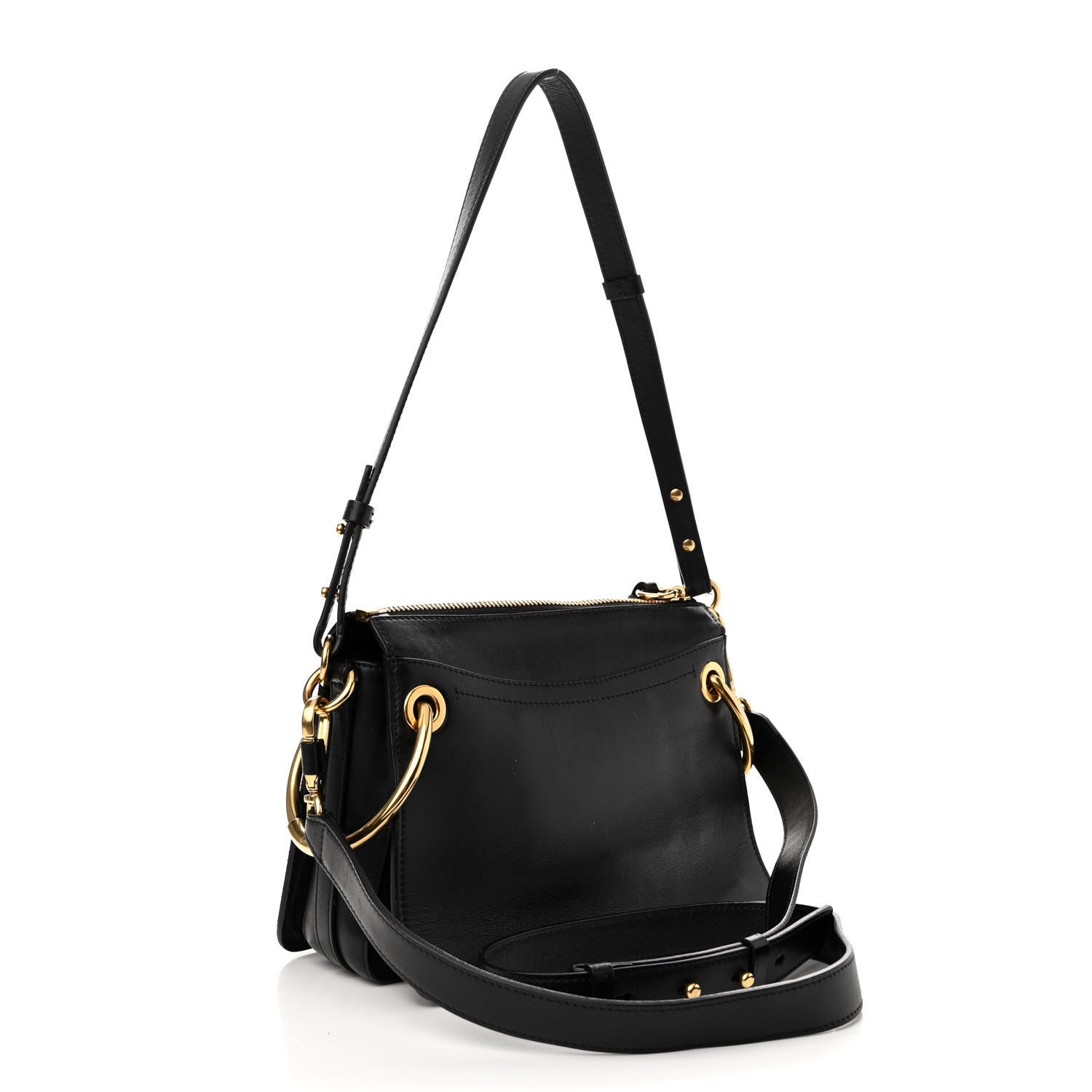 Chloe Calfskin Suede Small Roy Bag Black 3 of 16