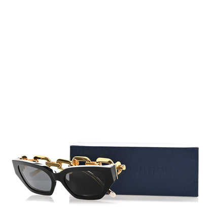 Louis Vuitton Metal LV Edge Sunglasses Z1473W Black 8 of 8