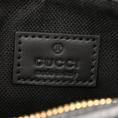 Gucci Calfskin Jumbo GG Embossed Super Mini Top Handle Bowler Bag Black 6 of 12