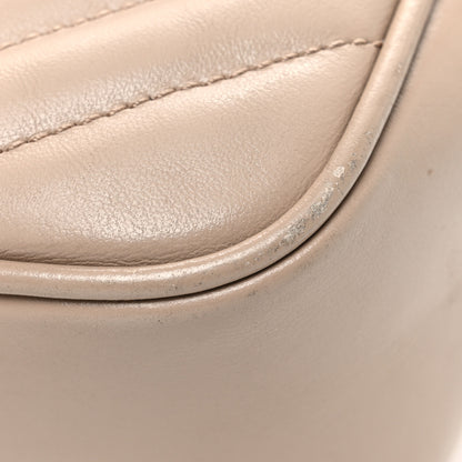Saint Laurent Calfskin Matelasse Monogram Lou Camera Bag Dark Beige 11 of 12
