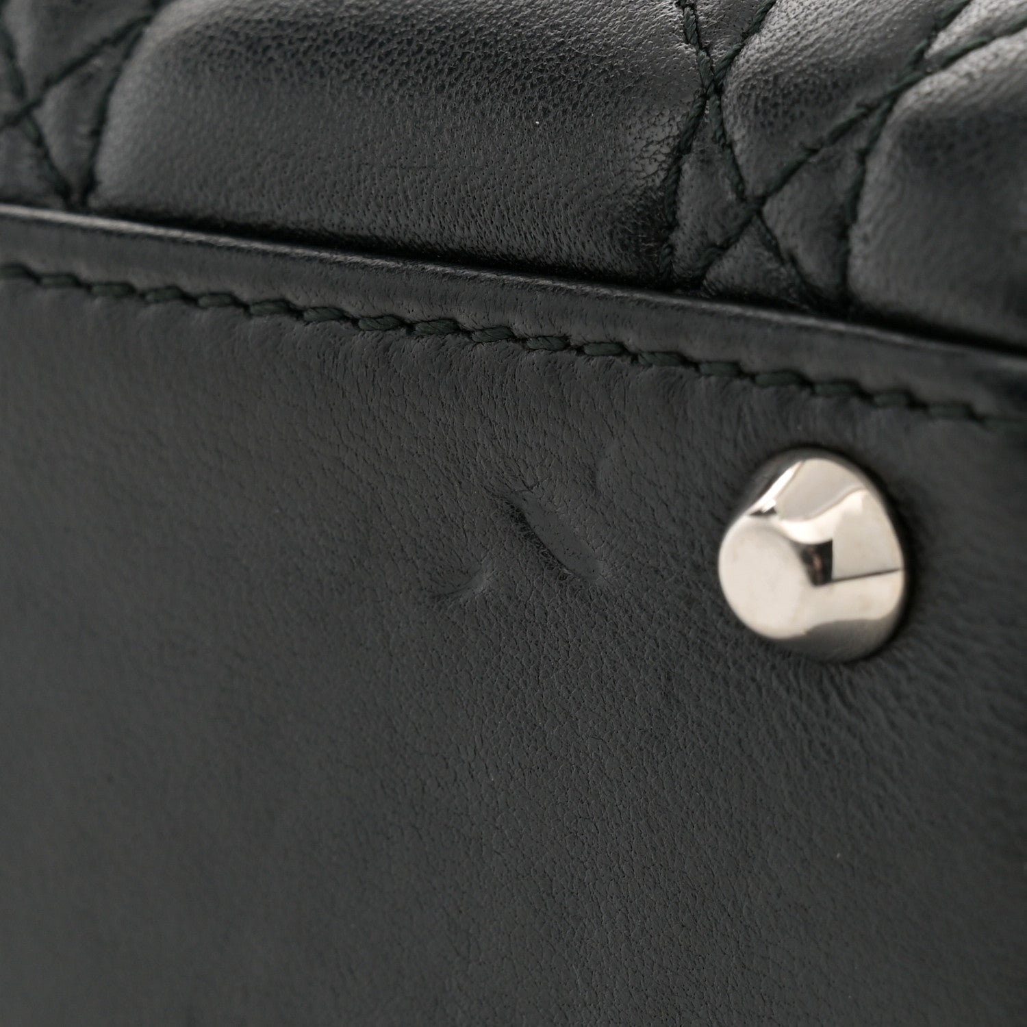 Christian Dior Lambskin Cannage Mini Lady Dior Black 11 of 14